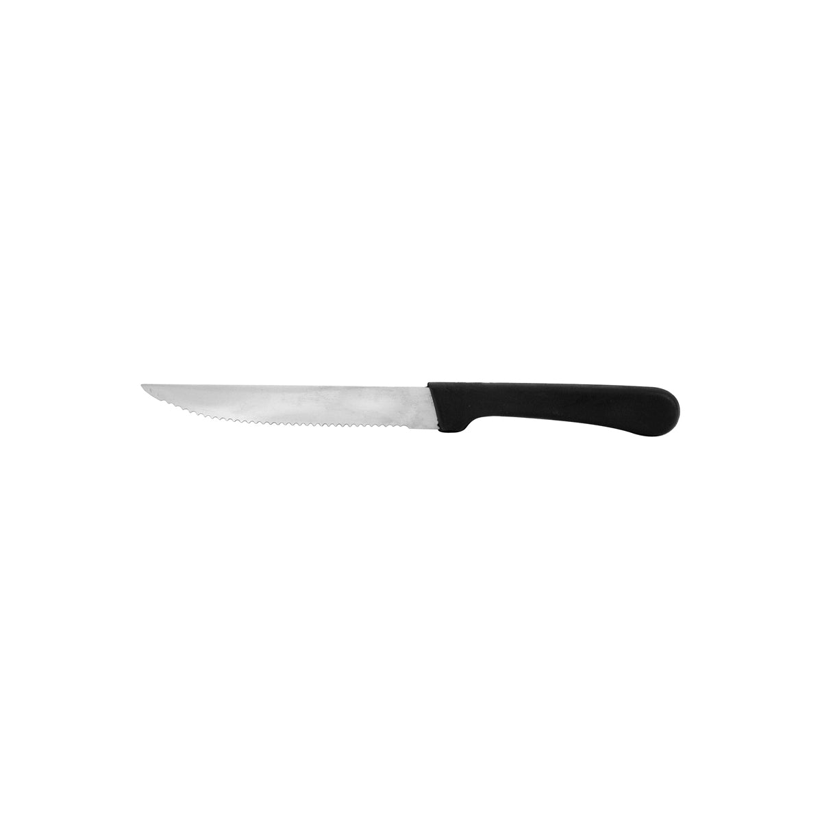 19905 Steak Knife Point Tip, Black Plastic Handle 220mm Leisure Coast Hospitality & Packaging