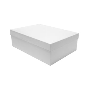 Modern Rectangular Gift Box with Lid White