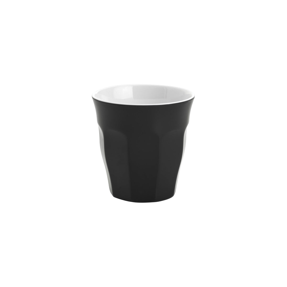 47068-Ctn JAB Melamine Tumbler Black With White Interior 300ml Leisure Coast Hospitality & Packaging