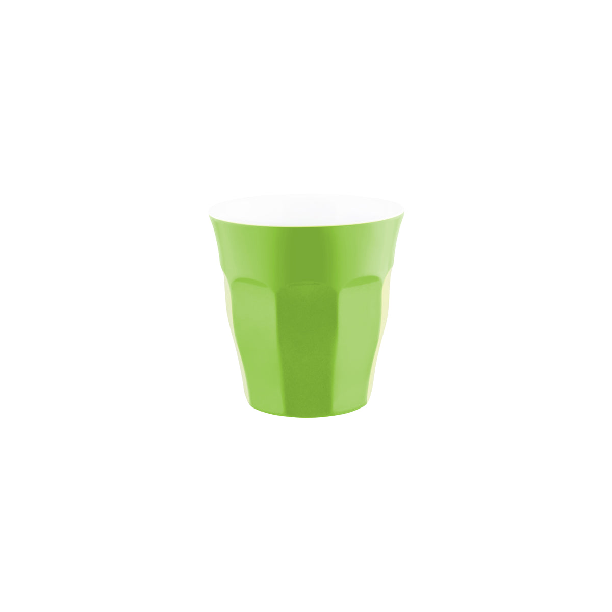 47436 JAB Melamine Tumbler Lime Green With White Interior 300ml Leisure Coast Hospitality & Packaging