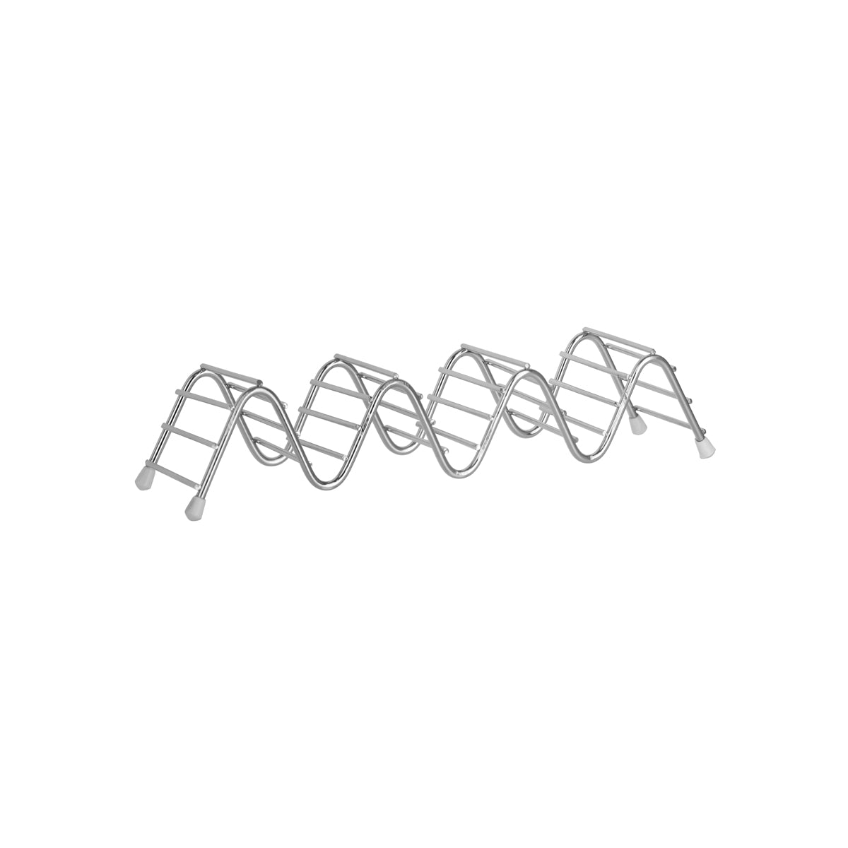 78709 Chef Inox Coney Island Taco Holder / Stand Wire 3 Compartment Leisure Coast Hospitality and Packaging