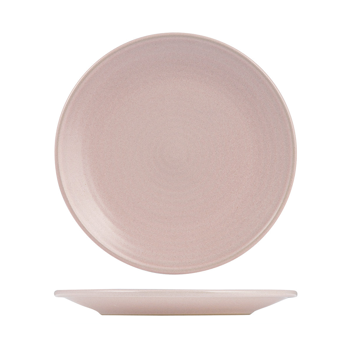 9029471 Zuma Pearl Blush Dinnerware Collection Round Ribbed Coupe Plate 265mm