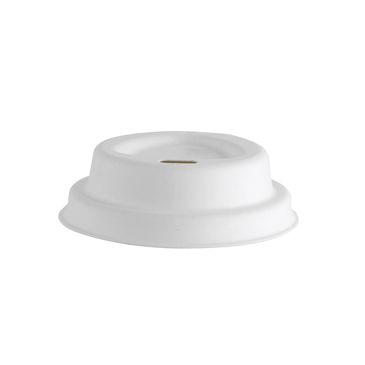 BCL-4PULP-N BioCup Sugarcane Lid White 4oz / 68mm Leisure Coast Hospitality & Packaging Supplies