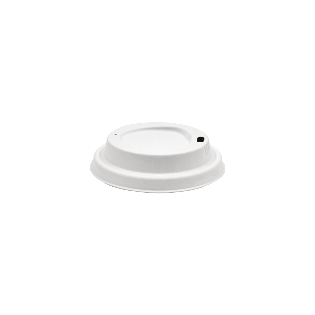BCL-8PULP-W BioCup Sugarcane Lid White 6-12oz / 90mm Leisure Coast Hospitality & Packaging Supplies