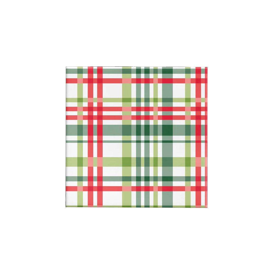 BW24 MCH GR Madras Check Green & Red Gloss Wrap