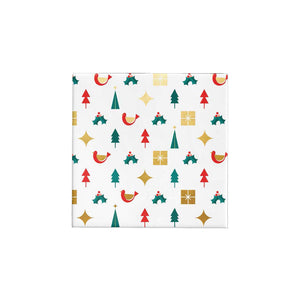 BW24 XI GGR Christmas Icons Gold, Green & Red Gloss Wrap