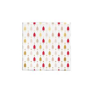 BW24 XT BRG Christmas Trees Beige, Red & Gold Gloss Wrap