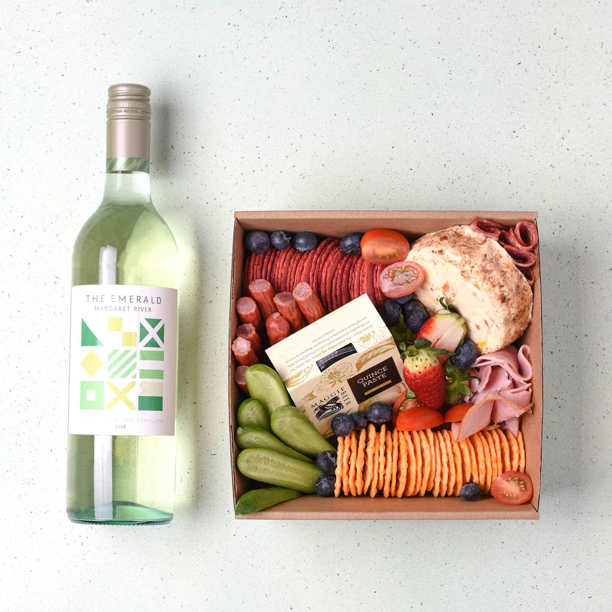 Premium Catering Grazing Boxes Kraft Square Eco-Friendly | Leisure Coast Hospitality and Packaging
