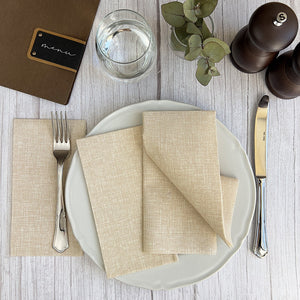 1105001 BioNap Napkin - Airlaid Compostable GT Ivory 400x400mm Leisure Coast Hospitality & Packaging Supplies