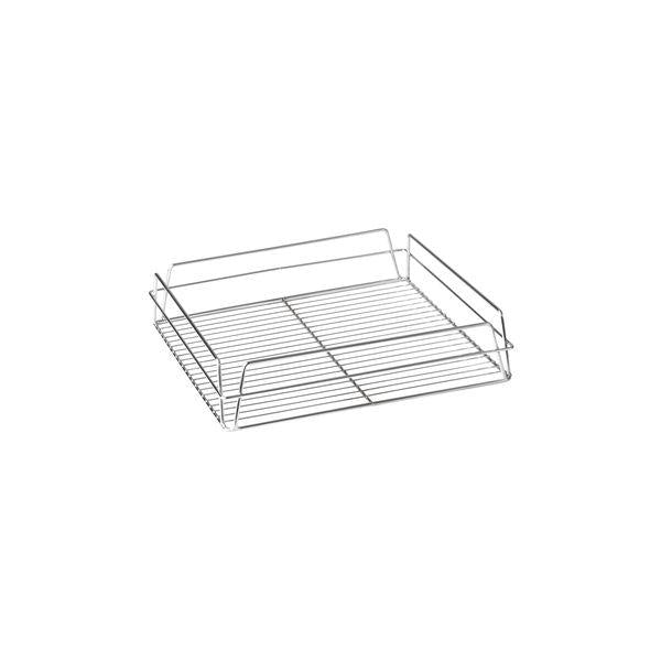 30605-CH Glass Baskets Square Chrome PVC Coated 355x355x75mm Leisure Coast Hospitality & Packaging