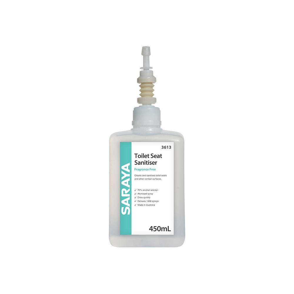 3613 Saraya Toilet Seat Cleaner & Sanitiser 450ml