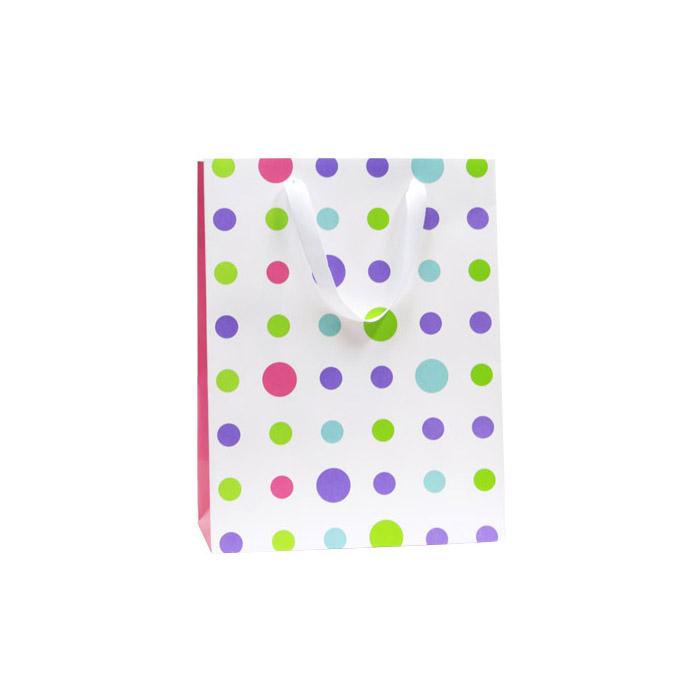 5843PDOT Manhattan Paper Bags Polka Dot Leisure Coast Hospitality & Packaging