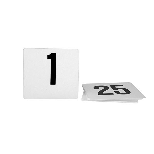 70251 Table Numbers Plastic Black On White Leisure Coast Hospitality & Packaging