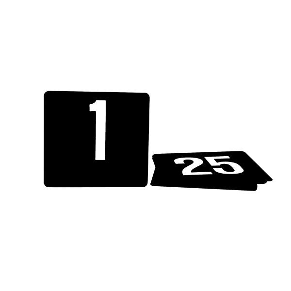 70256 Table Numbers Plastic White On Black Leisure Coast Hospitality & Packaging