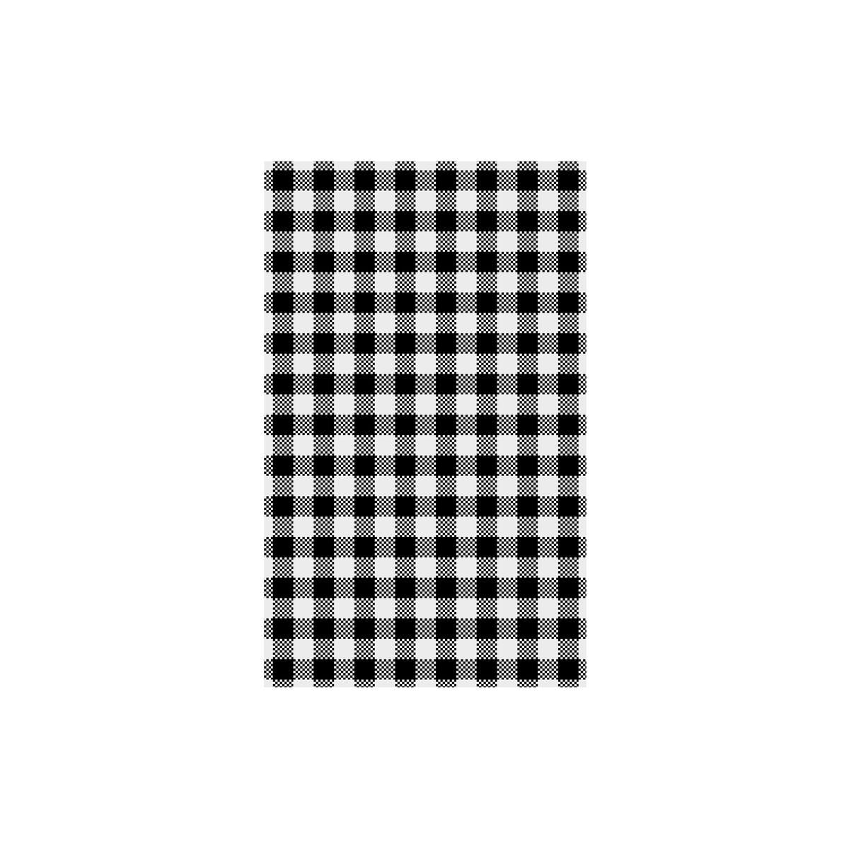 74203-TR Black Gingham Greaseproof Paper 190x310mm Leisure Coast Hospitality & Packaging