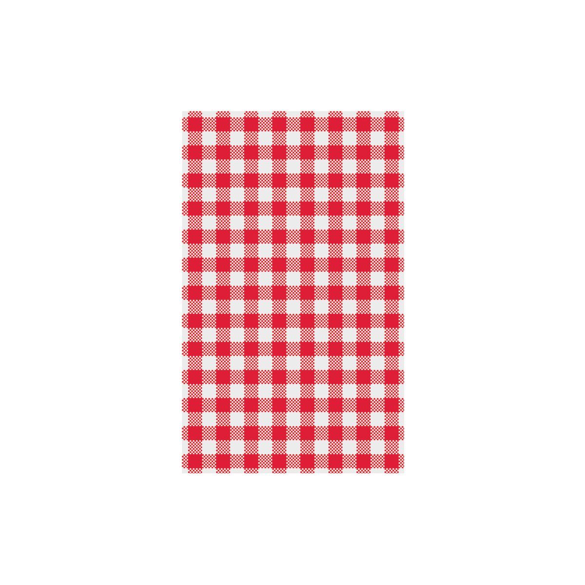 74204-TR Red Gingham Greaseproof Paper 190x310mm Leisure Coast Hospitality & Packaging