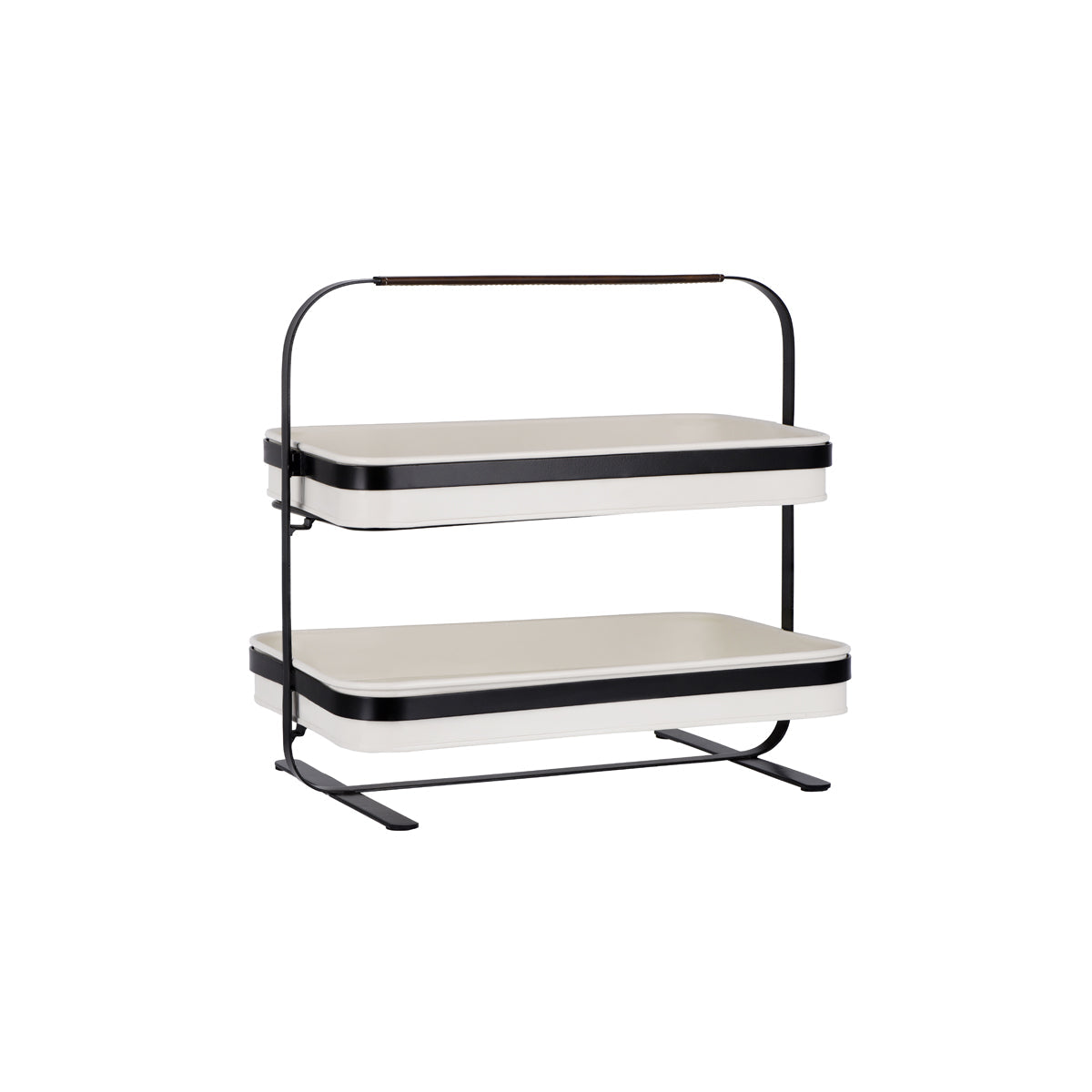 78888 Chef Inox Coney Island Crème Powder Coated 2 Tier Display Stand 380x260x370mm Leisure Coast Hospitality and Packaging
