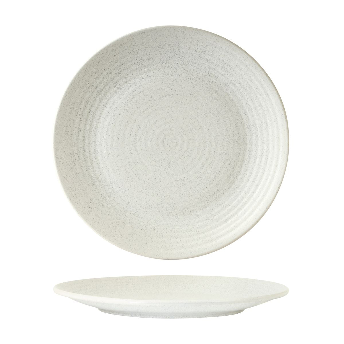 90071 Zuma Frost Round Plate Ribbed 265mm Leisure Coast Hospitality & Packaging