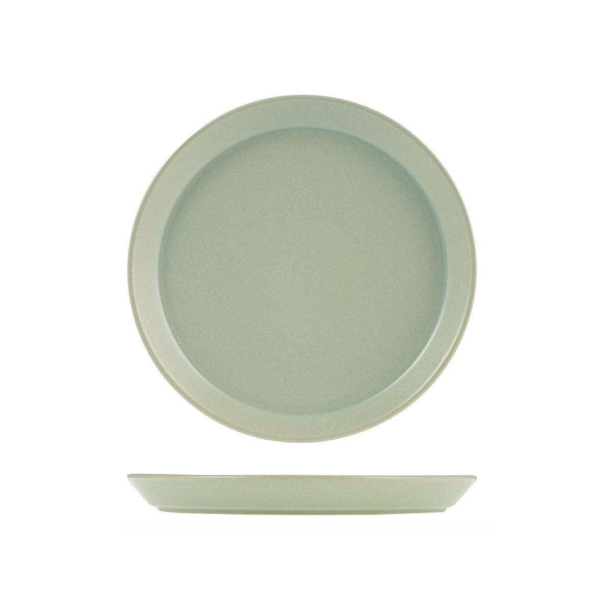 9029576 Zuma Pearl Pistachio Round Plate Tapered 200x24mm Leisure Coast Hospitality & Packaging