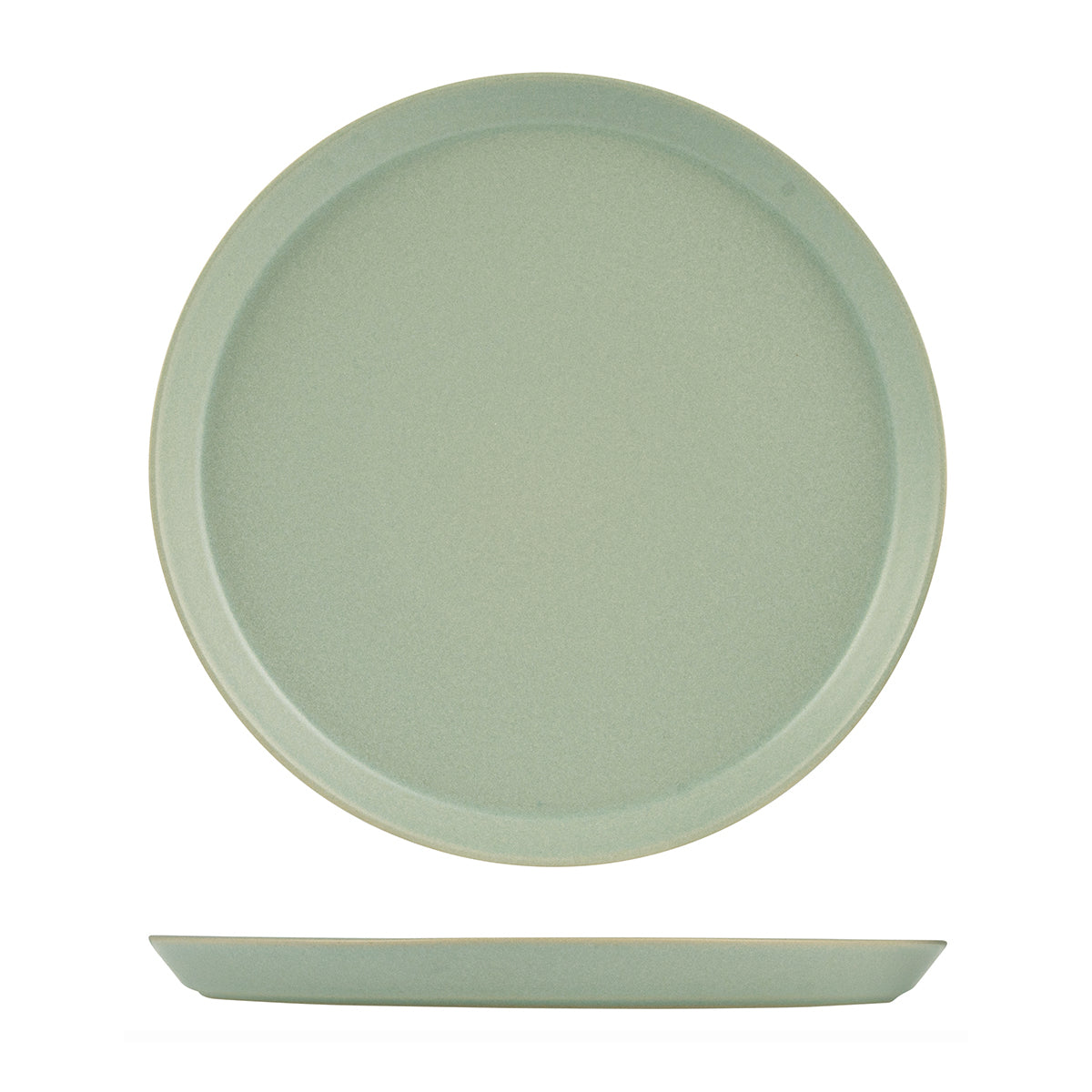 9029578 Zuma Pearl Pistachio Round Plate Tapered 280x24mm Leisure Coast Hospitality & Packaging