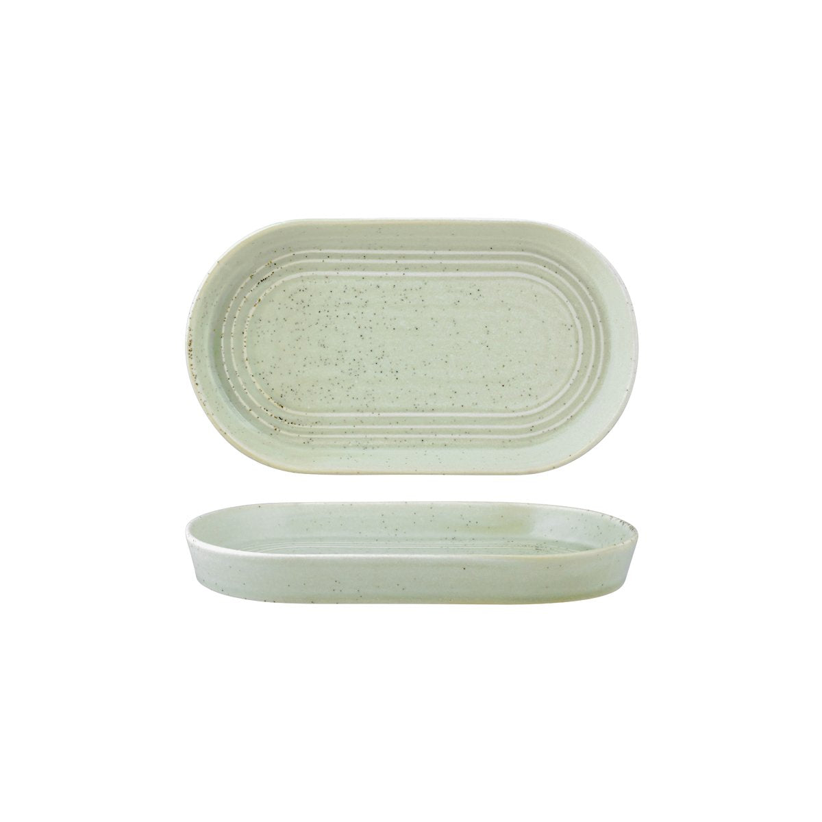 907022 Pistachio Oval Serve Platter 240x135x25mm Leisure Coast Hospitality And Packaging