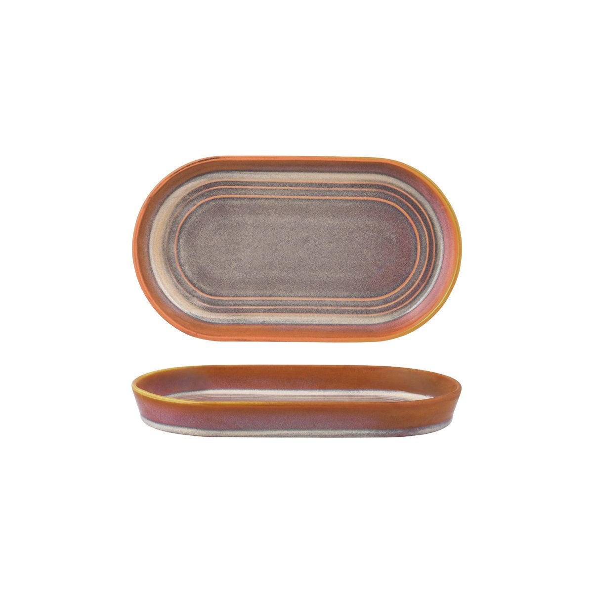 907222 Auburn Oval Serve Platter 240x135x25mm Leisure Coast Hospitality And Packaging