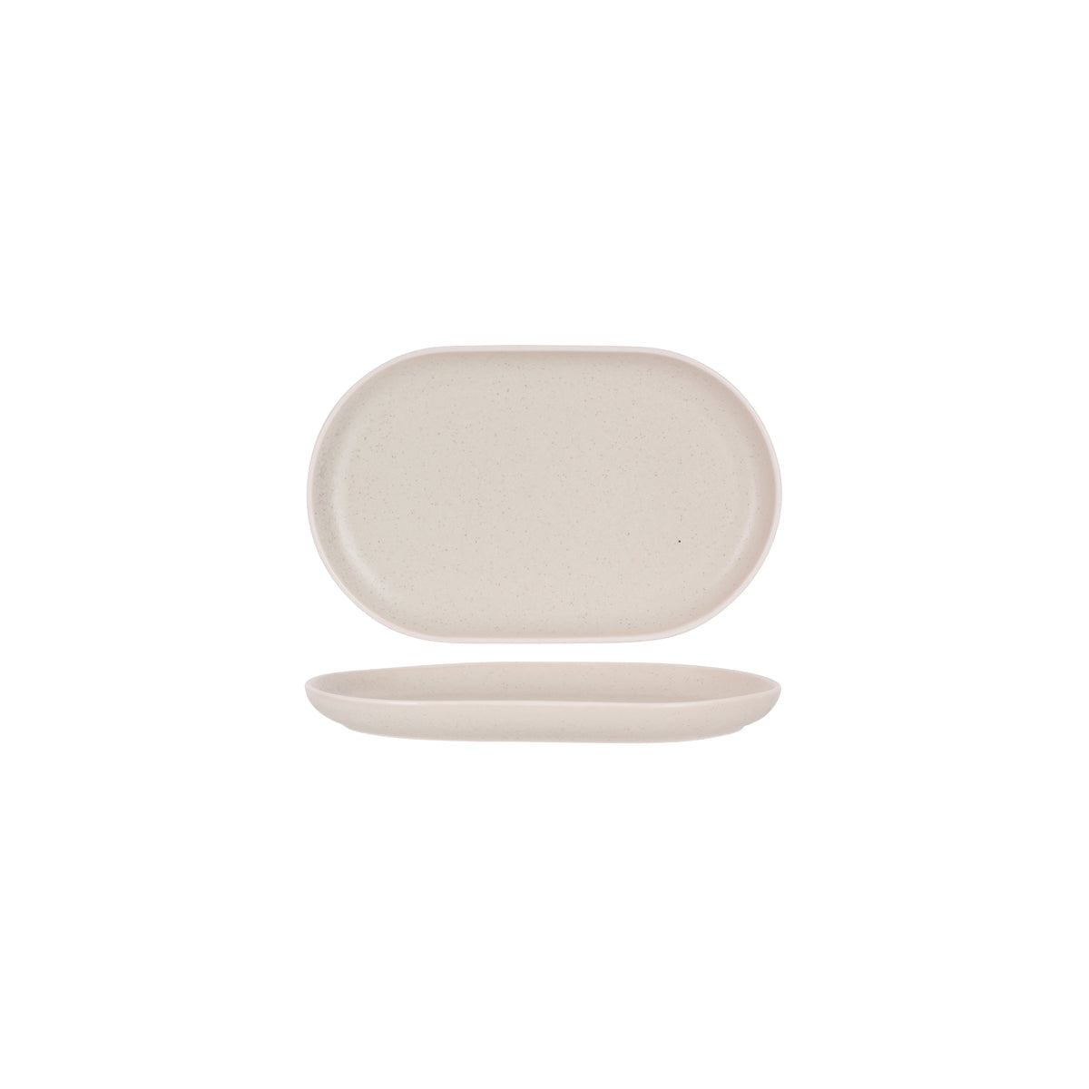 908220 Tablekraft Urban Sand Oval Plate 245x155x24mm Leisure Coast Hospitality And Packaging