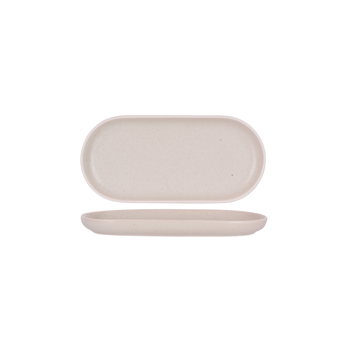 908222 Tablekraft Urban Sand Oval Plate 300x140x28mm Leisure Coast Hospitality And Packaging