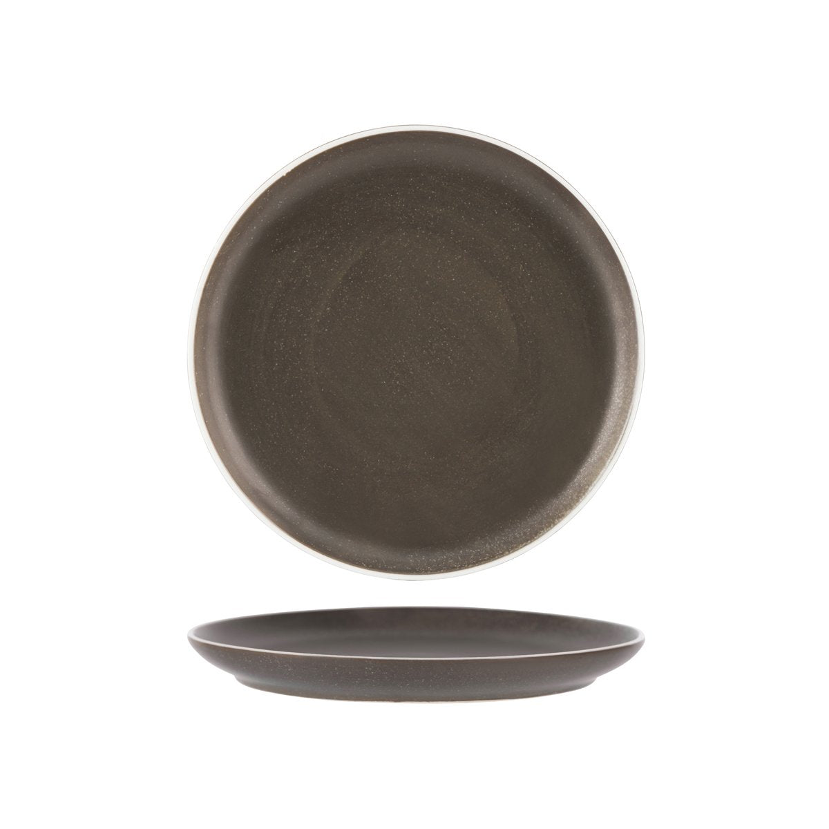 908310 Dark Grey Round Coupe Plate 268x29mm Leisure Coast Hospitality And Packaging