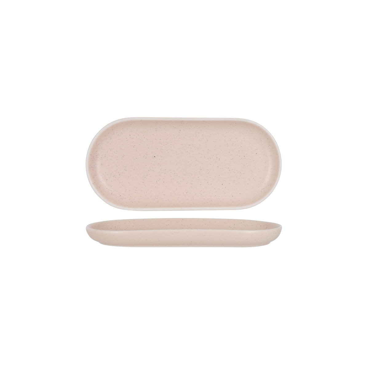 908422 Tablekraft Urban Reactive Pink Oval Plate 300x140x28mm Leisure Coast Hospitality And Packaging