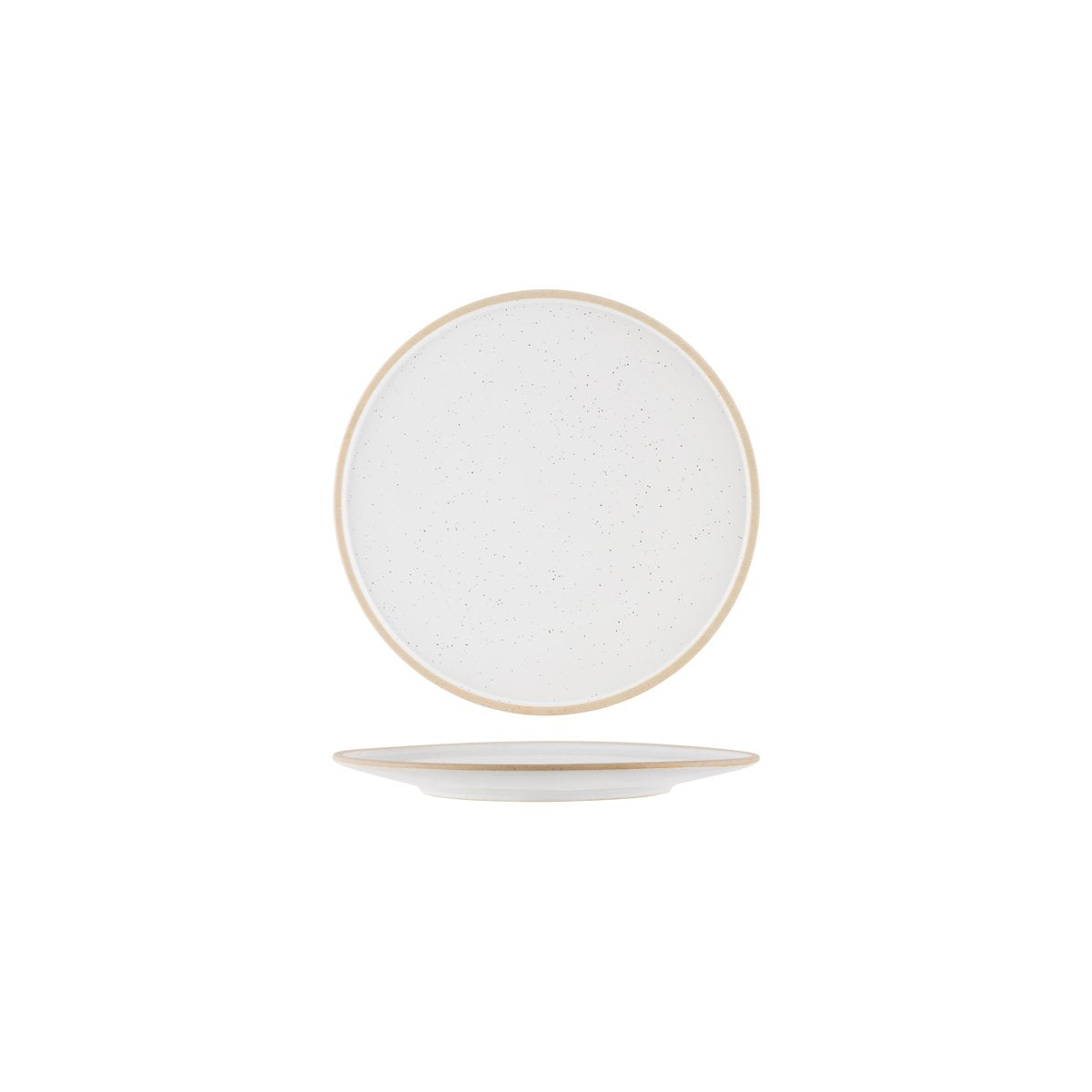 908508 White Pebble Round Plate 210x23mm Leisure Coast Hospitality And Packaging