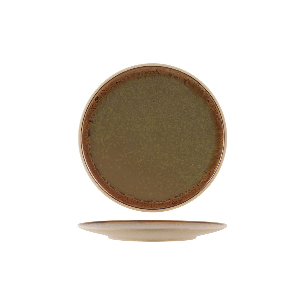 908910 Burnt Sienna Round Plate 257x24mm Leisure Coast Hospitality And Packaging