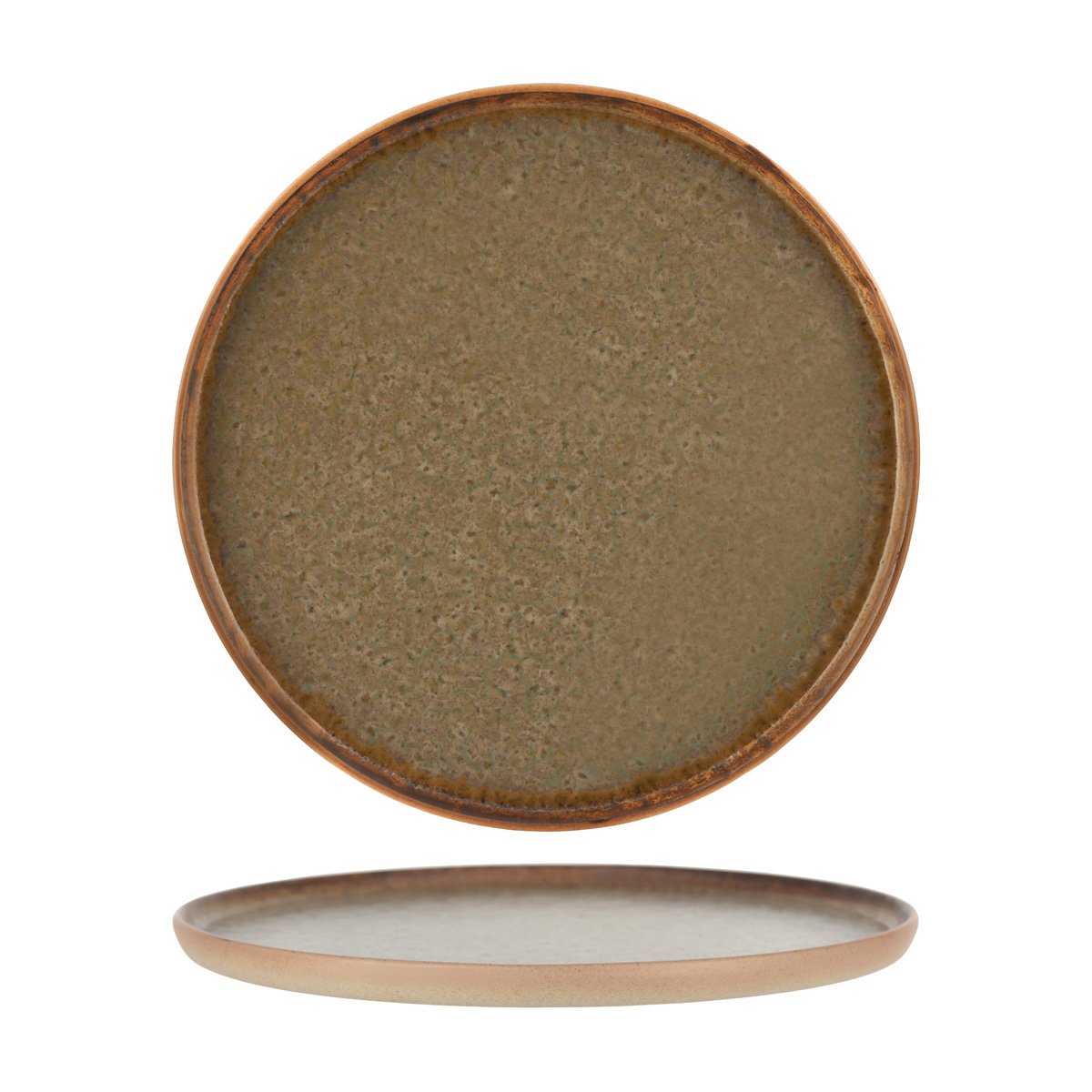 908913 Burnt Sienna Round Platter 335x19mm Leisure Coast Hospitality And Packaging