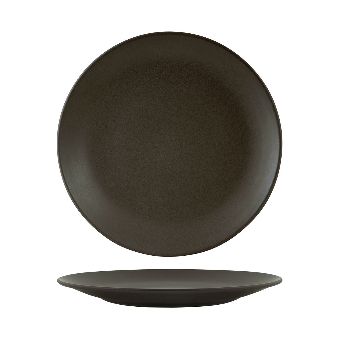 90964 Zuma Charcoal Round Coupe Plate 230mm Leisure Coast Hospitality & Packaging