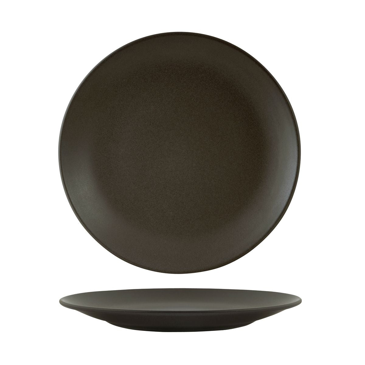 90965 Zuma Charcoal Round Coupe Plate 260mm Leisure Coast Hospitality & Packaging