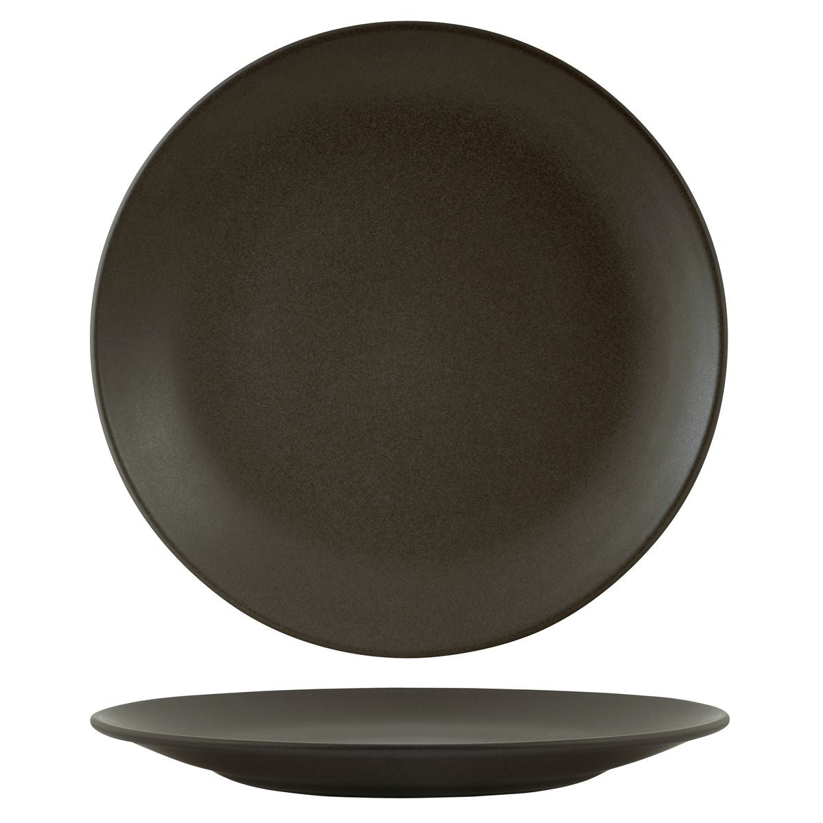 90966 Zuma Charcoal Round Coupe Plate 310mm Leisure Coast Hospitality & Packaging