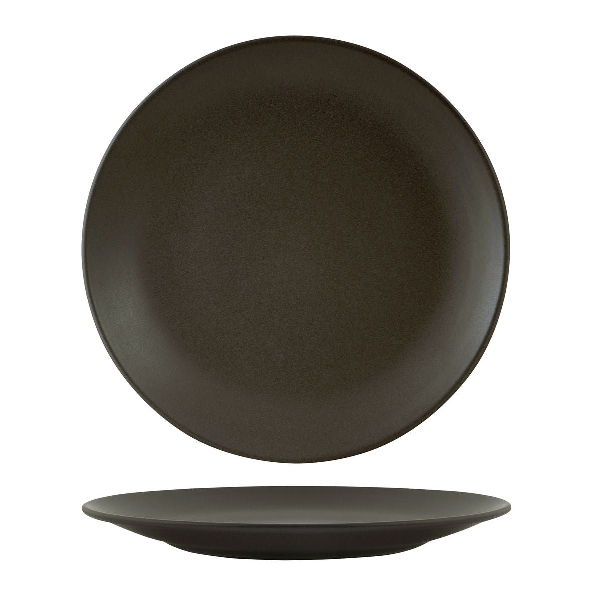 90967 Zuma Charcoal Round Coupe Plate 285mm Leisure Coast Hospitality & Packaging