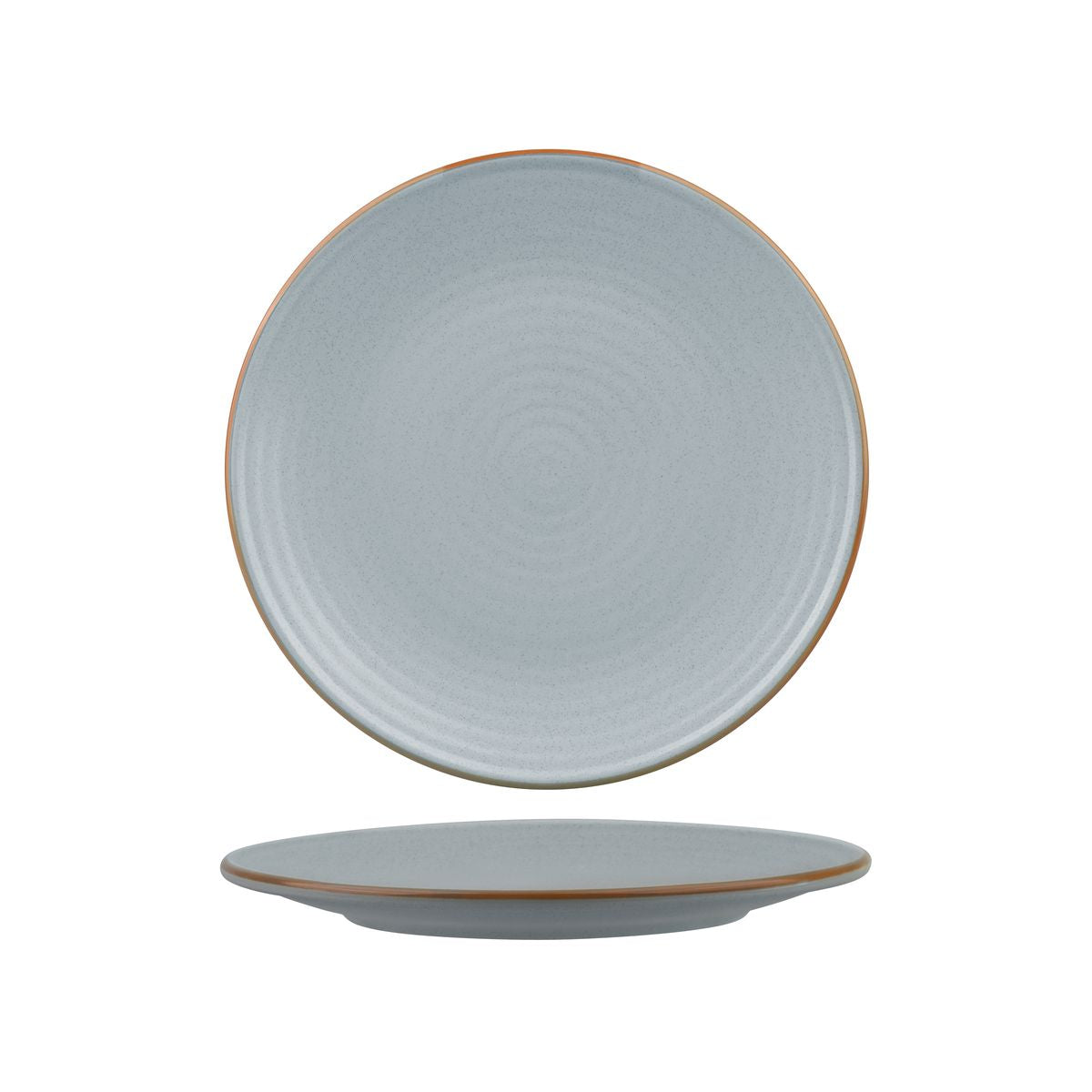 9099270 Zuma Bluestone Round Plate Ribbed 210mm Leisure Coast Hospitality & Packaging