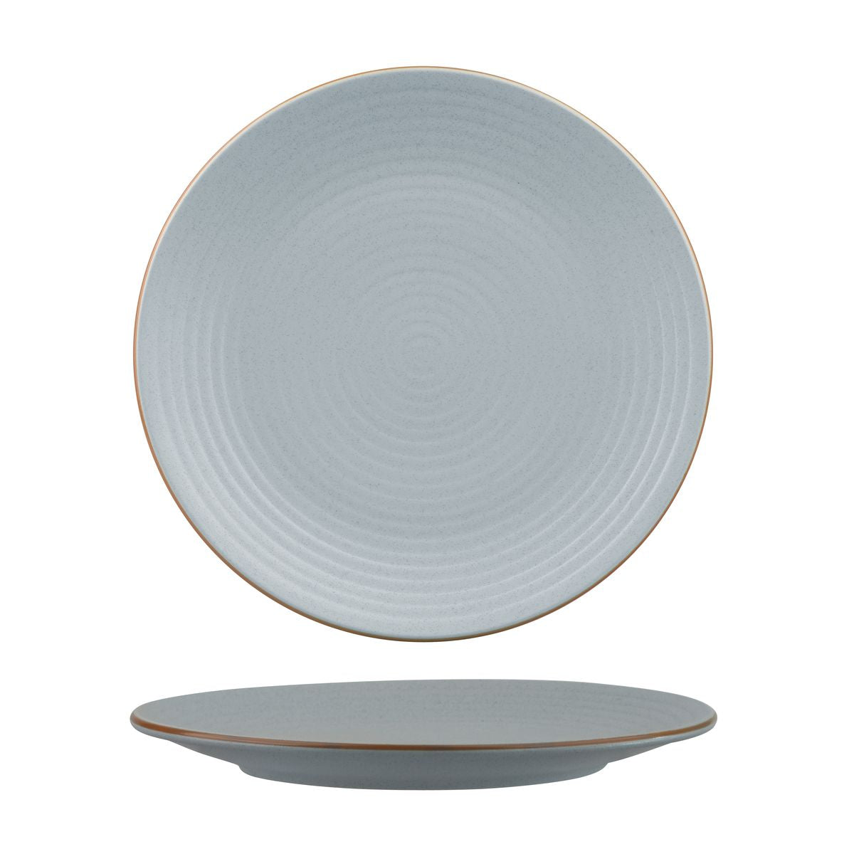 9099271 Zuma Bluestone Round Plate Ribbed 265mm Leisure Coast Hospitality & Packaging