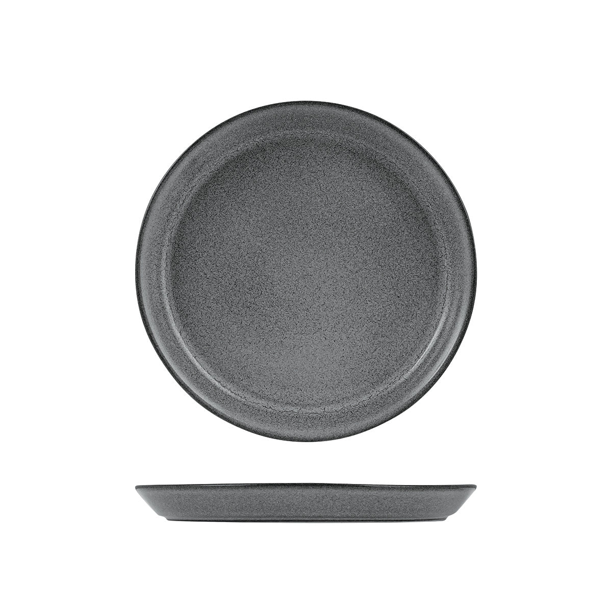 9099476 Zuma Gravel Round Plate Tapered 200x24mm Leisure Coast Hospitality & Packaging