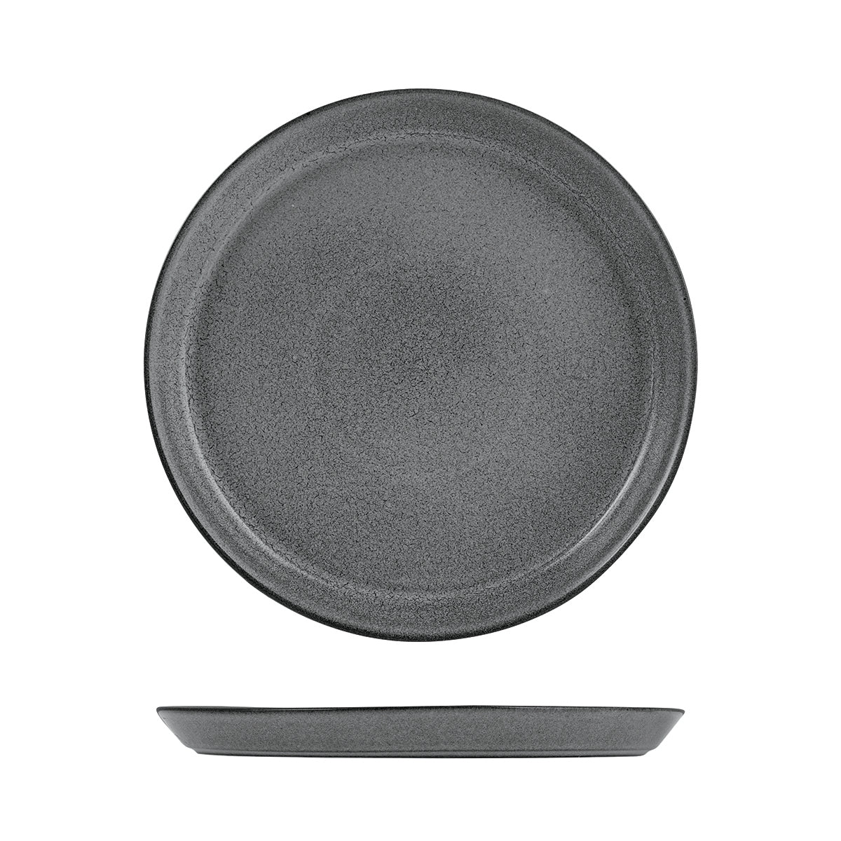9099477 Zuma Gravel Round Plate Tapered 240x24mm Leisure Coast Hospitality & Packaging