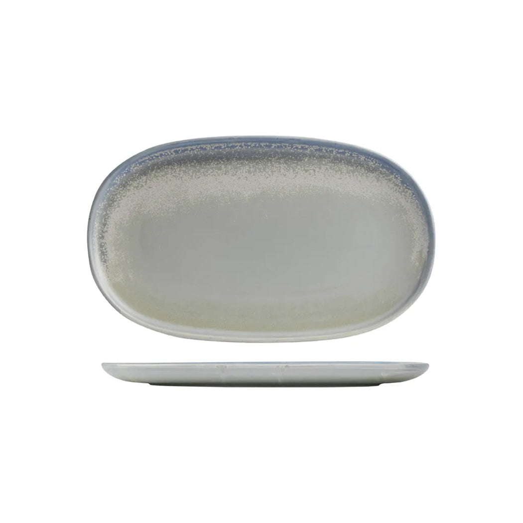 926246 Moda Porcelain Cloud Oval Coupe Plate 405x245mm Leisure Coast Hospitality and Packaging