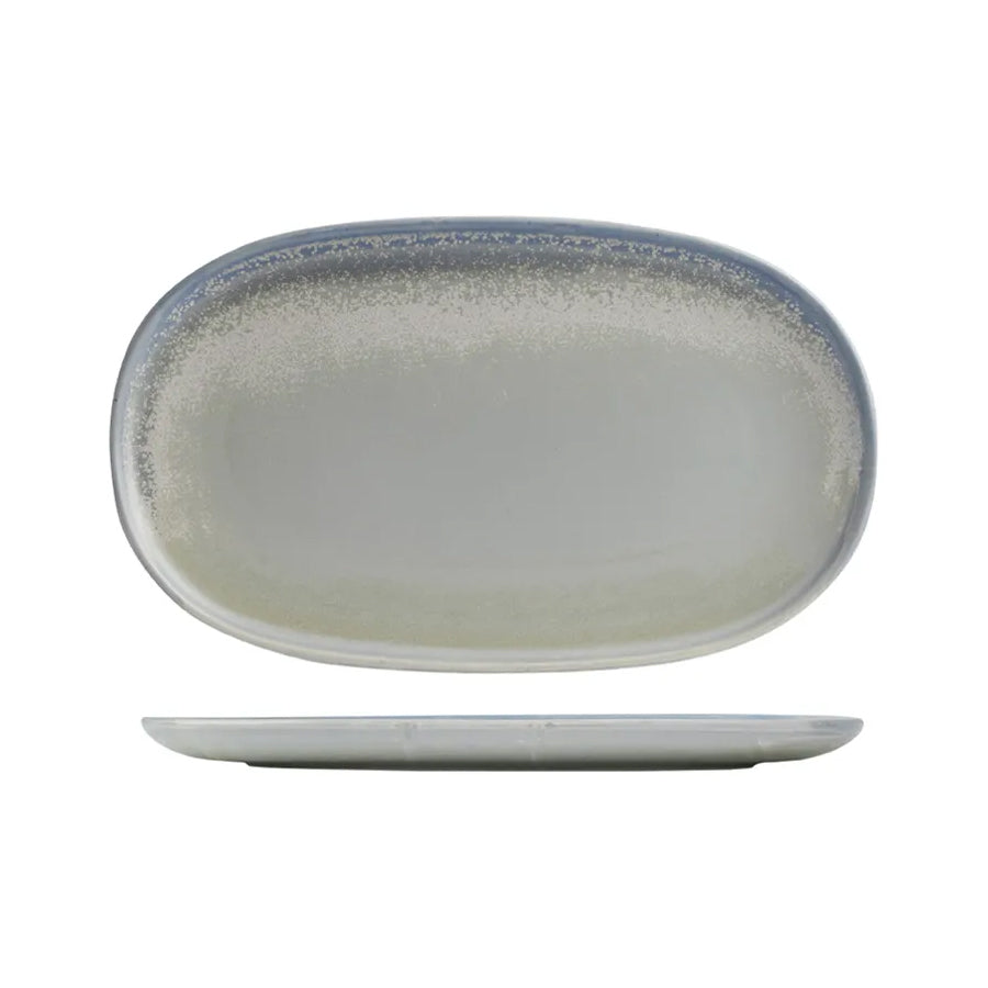 926246 Moda Porcelain Cloud Oval Coupe Plate 405x245mm Leisure Coast Hospitality and Packaging