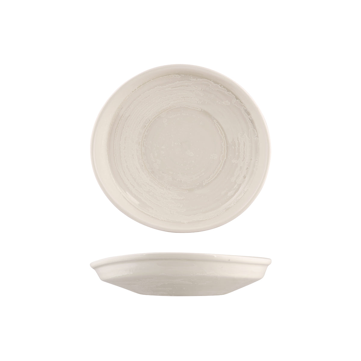 926536 Moda Porcelain Snow Organic Shape Plate 250x230x50mm Leisure Coast Hospitality and Packaging