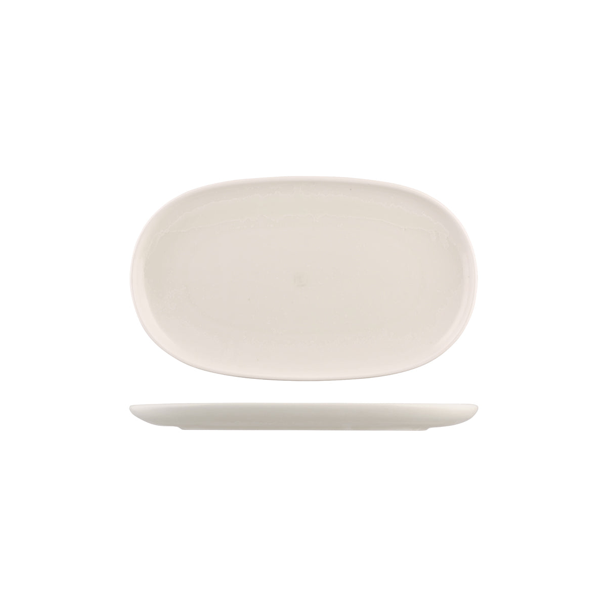 926542 Moda Porcelain Snow Oval Coupe Plate 300x180mm Leisure Coast Hospitality and Packaging