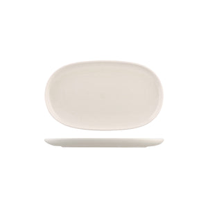 926542 Moda Porcelain Snow Oval Coupe Plate 300x180mm Leisure Coast Hospitality and Packaging