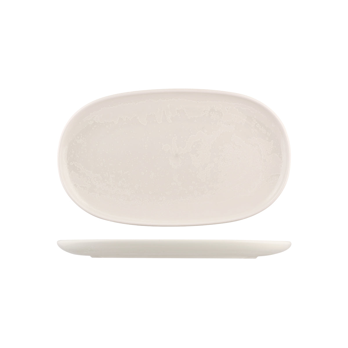 926544 Moda Porcelain Snow Oval Coupe Plate 355x210mm Leisure Coast Hospitality and Packaging