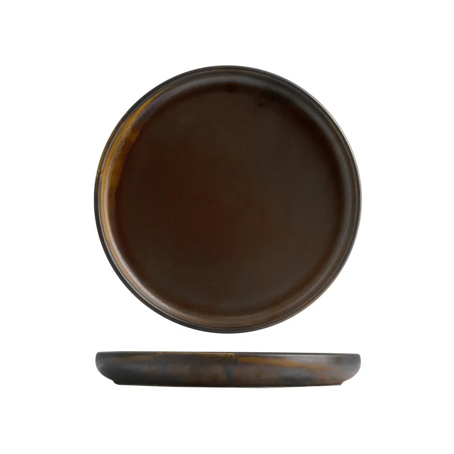 926626 Moda Porcelain Rust Stackable Round Plate 260mm Leisure Coast Hospitality and Packaging