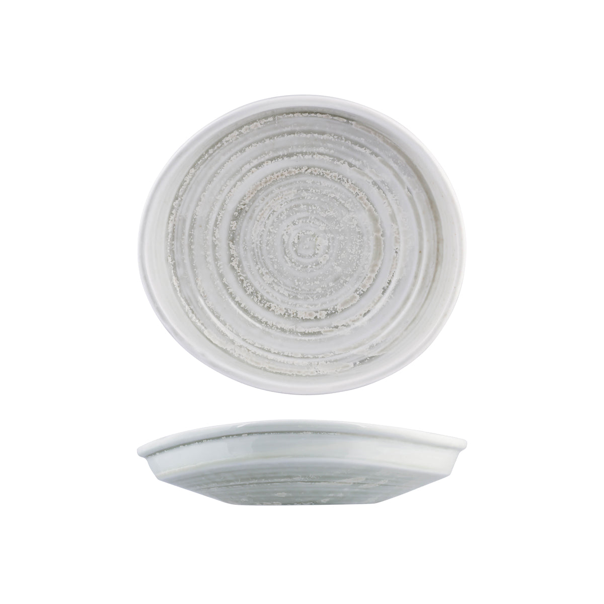 926736 Moda Porcelain Willow Organic Shape Plate 250x230x50mm Leisure Coast Hospitality and Packaging