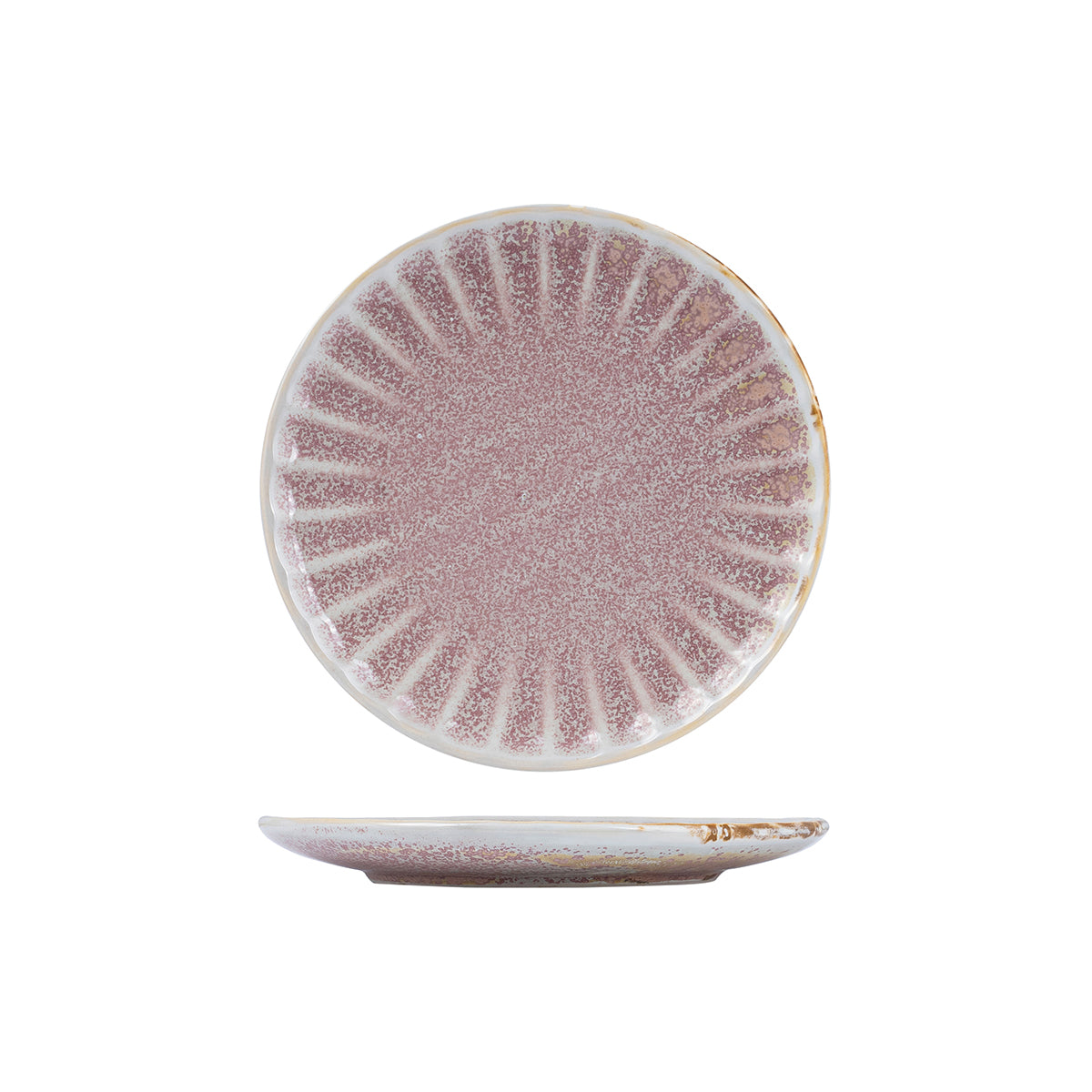 927162-Ctn Moda Porcelain Scalloped Icon Round Plate 260mm Leisure Coast Hospitality & Packaging